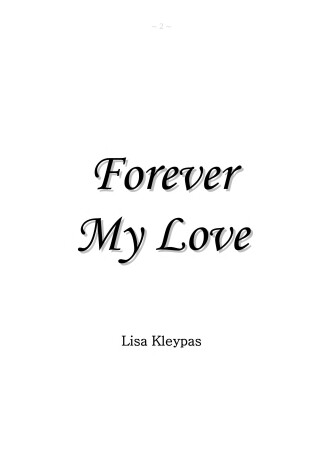 Cover of Forever my Love