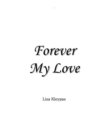 Book cover for Forever my Love