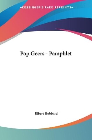 Cover of Pop Geers - Pamphlet