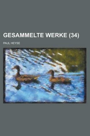 Cover of Gesammelte Werke (34)