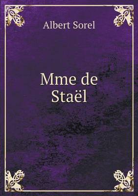 Book cover for Mme de Staël