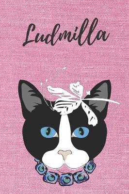 Book cover for personalisiertes Notizbuch Katze / Journal / Malbuch / Tagebuch / Kritzelbuch / DIN A5 / Geschenk Ludmilla