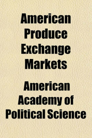 Cover of American Produce Exchange Markets