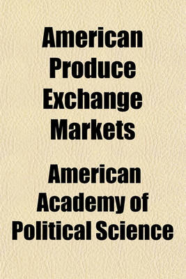 Book cover for American Produce Exchange Markets