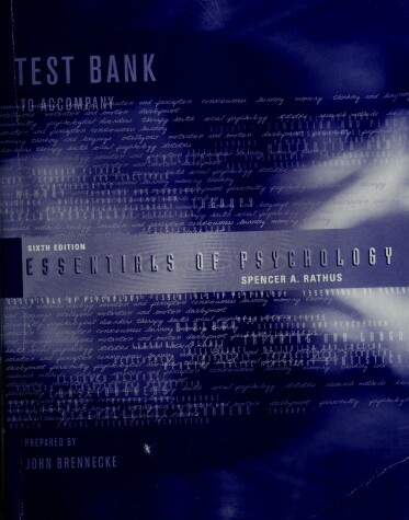 Book cover for Essentials of Psychology TB