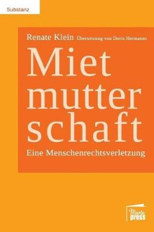 Cover of Mietmutterschaft