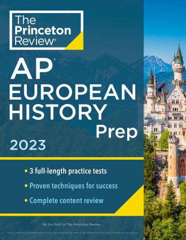 Book cover for Princeton Review AP European History Prep, 2023