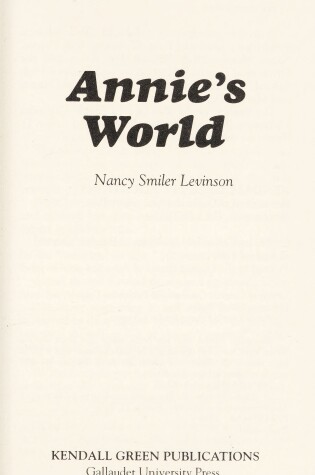 Cover of Annie's World