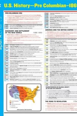 Cover of U.S. History Pre-Columbian-1865 SparkCharts