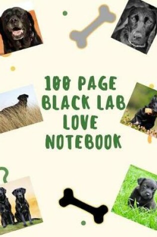 Cover of 100 Page Black Lab Love Notebook