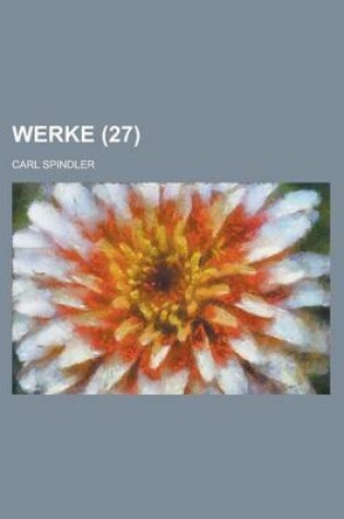 Cover of Werke Volume 27