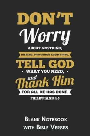 Cover of Don't worry about anything Philippians 4