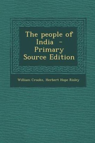 Cover of The People of India - Primary Source Edition