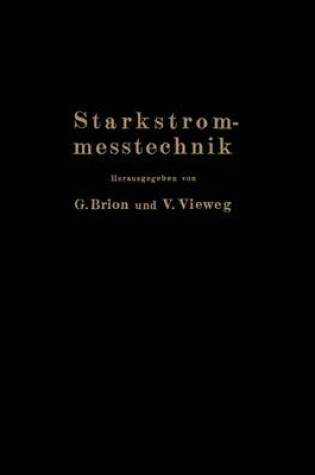 Cover of Starkstrommesstechnik