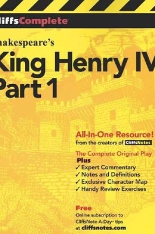 Cover of Cliffscomplete King Henry IV, Part I