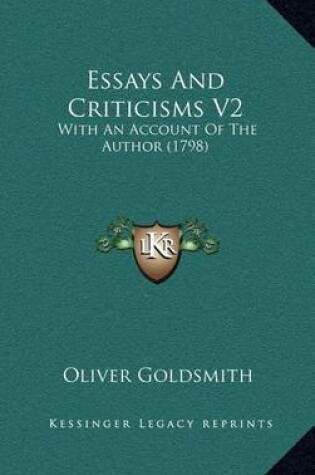 Cover of Essays and Criticisms V2