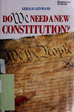 Book cover for Do We Need a New Constitution?