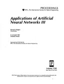 Book cover for Applications of Artificial Neural Networks Iii