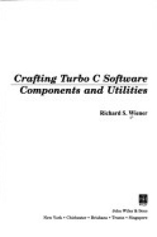 Cover of Crafting Turbo C. Software Components and Utilities