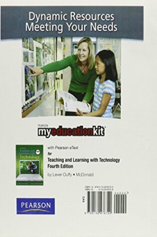 Cover of MyEducationKit with Pearson eText -- Standalone Access Card -- for Teaching and Learning with Technology