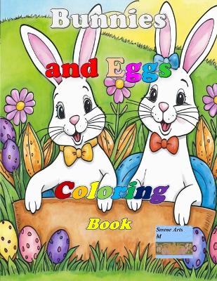 Book cover for Bunnies and Eggs Coloring Book