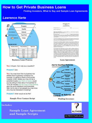 Book cover for How to Get Private Business Loans; Finding Lenders, What to Say and Sample Loan Agreements