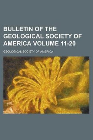 Cover of Bulletin of the Geological Society of America Volume 11-20