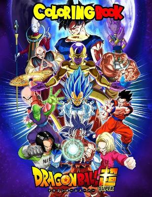 Book cover for Dragon Ball Super Coloring Book