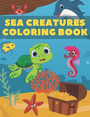 Book cover for Sea Creatures Coloring Book