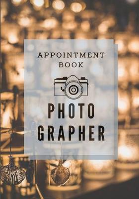 Book cover for Photographer Appointment book - vintage lamp shadow blur beautiful shine cover