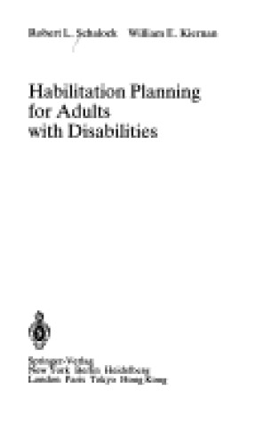Cover of Habilitation Planning for Adults with Disabilities