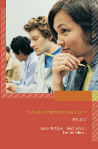 Cover of Statistics Pearson New International Edition, plus MyStatLab without eText