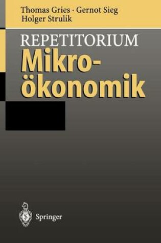 Cover of Repetitorium Mikroökonomik