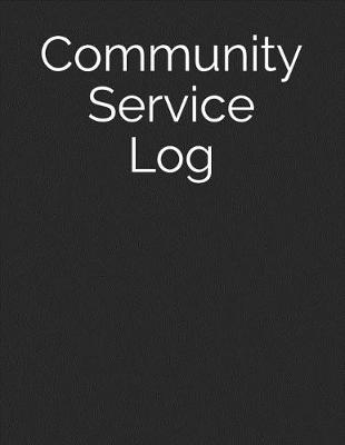 Book cover for Community Service Log