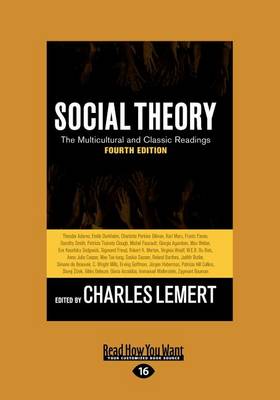 Book cover for Social Theory (Large Print 16pt)