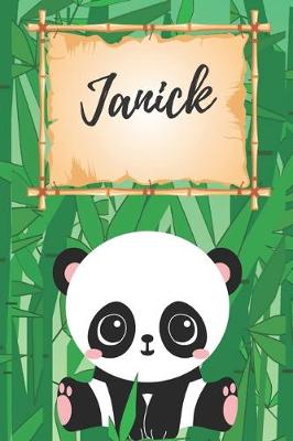 Book cover for personalisiertes Notizbuch Panda / Malbuch / Kritzelbuch / Tagebuch / Journal / Notizheft / DIN A5 / Geschenke Janick