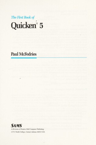 Cover of The First Book of Quicken 5