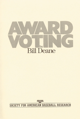 Book cover for Award Voting