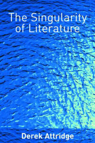 Cover of The Singularity of Literature