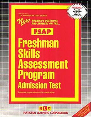 Book cover for FRESHMAN SKILLS ASSESSMENT PROGRAM ADMISSION TEST (FSAP)