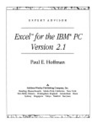 Cover of EXCEL for the IBM PC Version 2.1
