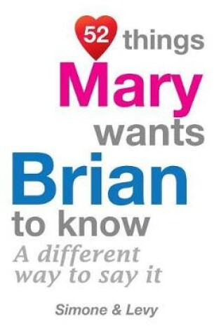 Cover of 52 Things Mary Wants Brian To Know