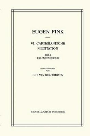 Cover of VI. Cartesianische Meditation