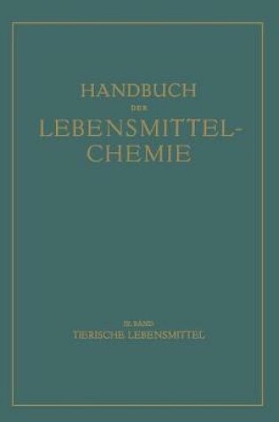 Cover of Tierische Lebensmittel