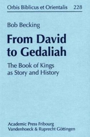 Cover of From David to Gedaliah