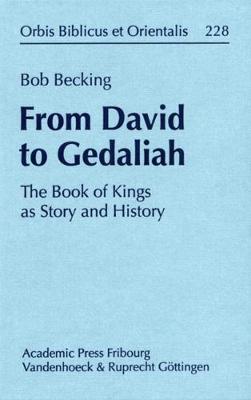 Book cover for From David to Gedaliah