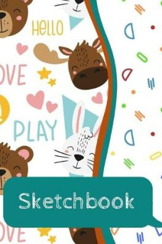 Cover of Sketchbook for Kids - Large Blank Sketch Notepad for Practice Drawing, Paint, Write, Doodle, Notes - Cute Cover for Kids 8.5 x 11 - 100 pages Book 18