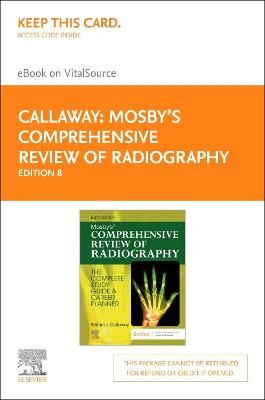 Cover of Mosby's Comprehensive Review of Radiography - Elsevier eBook on Vitalsource (Retail Access Card)