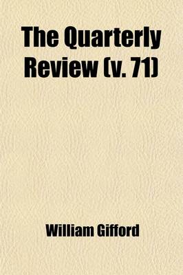 Book cover for The Quarterly Review (Volume 71)