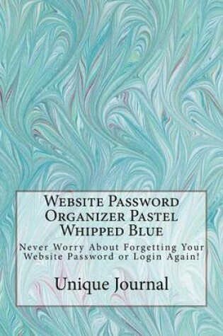 Cover of Website Password Organizer Pastel Whipped Blue